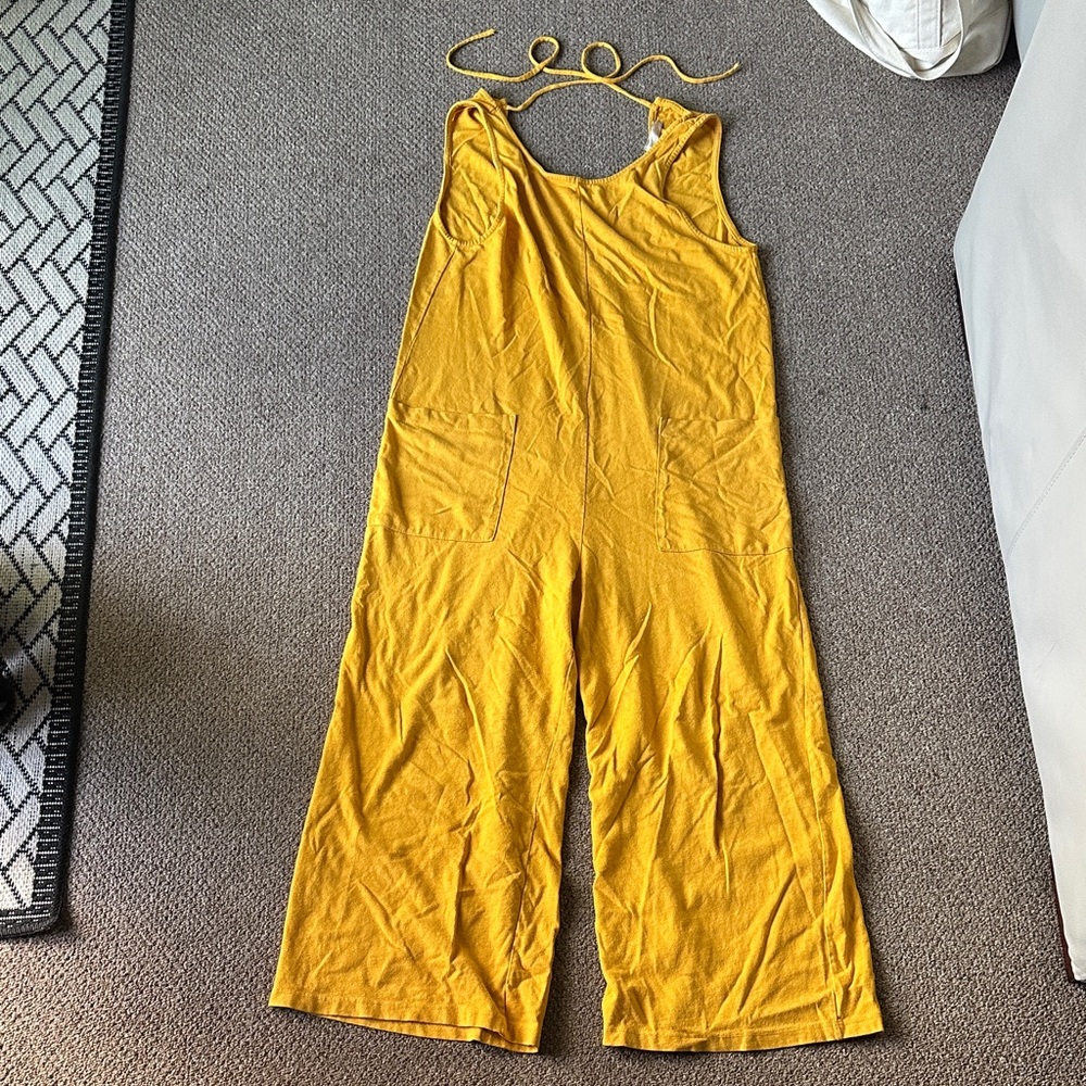 Back Beat Co. Mustard Jumpsuit